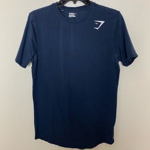 Gymshark Navy Blue Shirt Medium